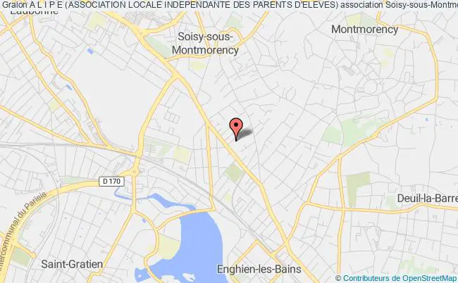 plan association A L I P E (association Locale Independante Des Parents D'eleves) Soisy-sous-Montmorency