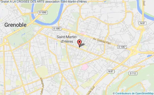 plan association A La CroisÉe Des Arts Saint-Martin-d'Hères