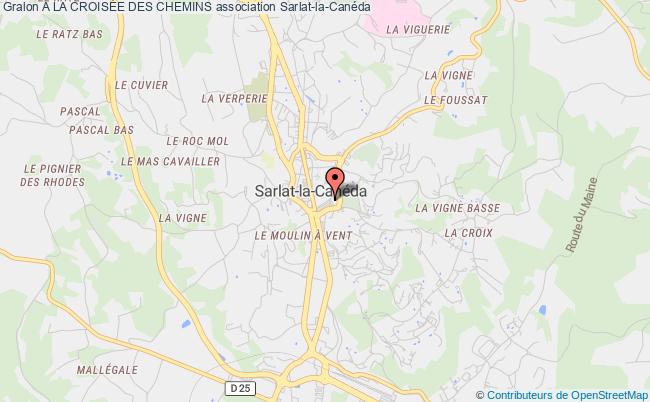 plan association A La CroisÉe Des Chemins Sarlat-la-Canéda