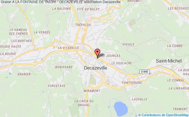 plan association A La Fontaine De Taichi - Decazeville Decazeville