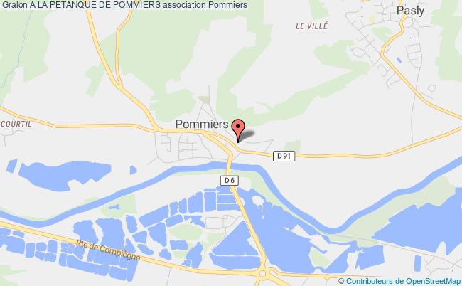 plan association A La Petanque De Pommiers Pommiers