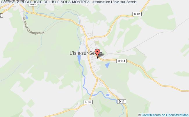 plan association A La Recherche De L'isle-sous-montreal L'   Isle-sur-Serein