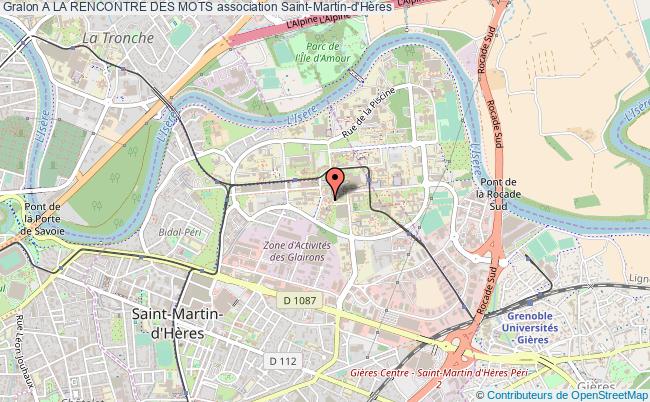 plan association A La Rencontre Des Mots Saint-Martin-d'Hères
