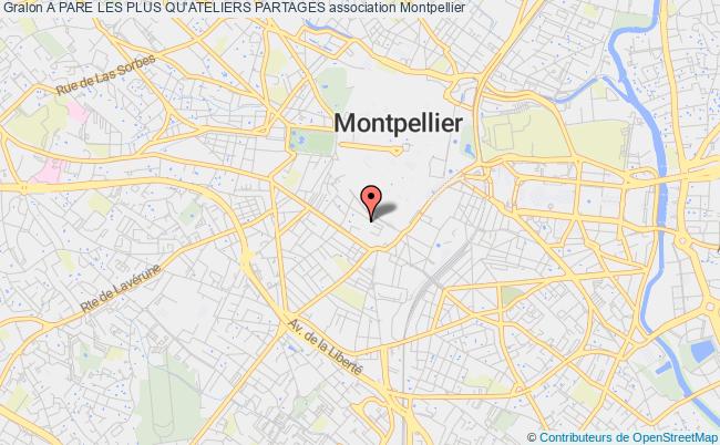 plan association A Pare Les Plus Qu'ateliers Partages Montpellier