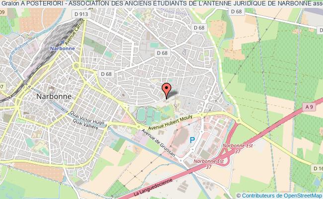 plan association A Posteriori - Association Des Anciens Etudiants De L'antenne Juridique De Narbonne Narbonne