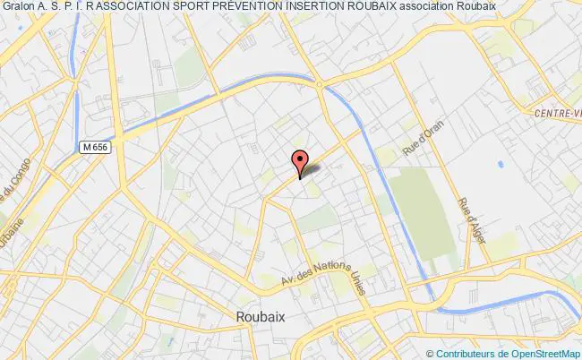 plan association A. S. P. I. R Association Sport PrÉvention Insertion Roubaix Roubaix