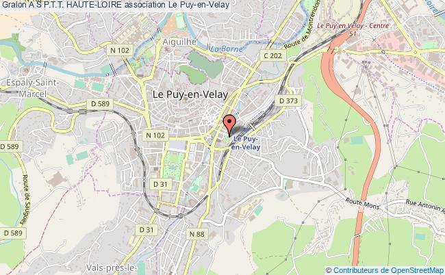plan association A S P.t.t. Haute-loire Le    Puy-en-Velay