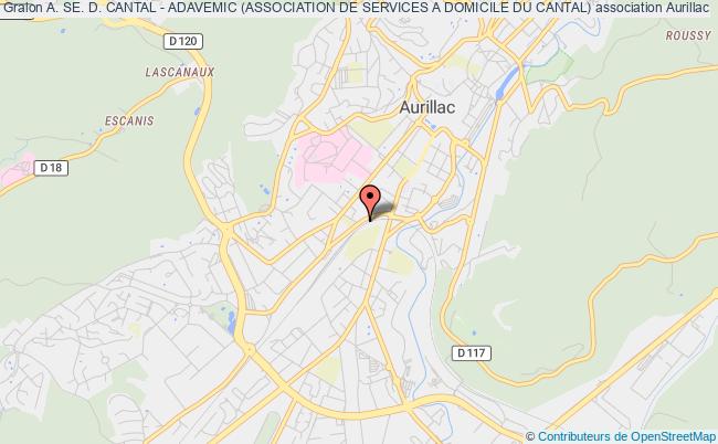 plan association A. Se. D. Cantal - Adavemic (association De Services A Domicile Du Cantal) Aurillac