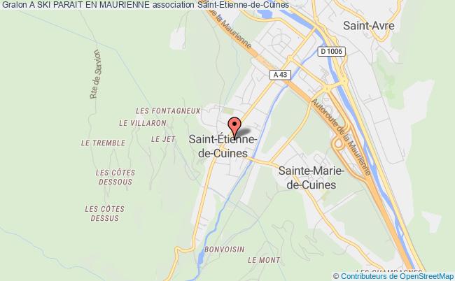 plan association A Ski Parait En Maurienne Saint-Étienne-de-Cuines