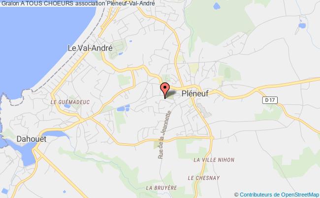 plan association A Tous Choeurs Pléneuf-Val-André