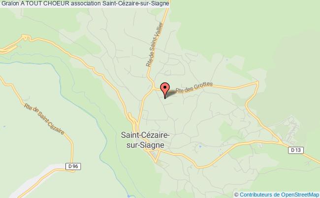 plan association A Tout Choeur Saint-Cézaire-sur-Siagne