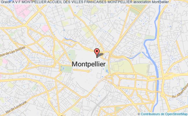 plan association A V F Montpellier Accueil Des Villes Francaises Montpellier Montpellier