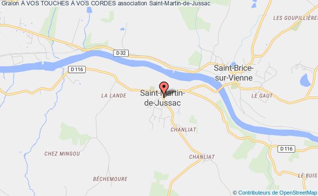 plan association À Vos Touches À Vos Cordes Saint-Martin-de-Jussac