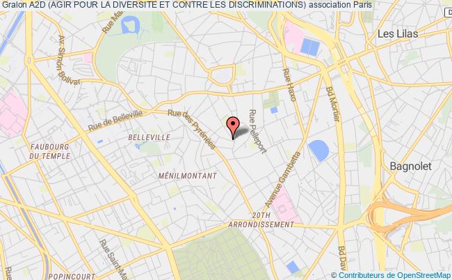 plan association A2d (agir Pour La Diversite Et Contre Les Discriminations) Paris