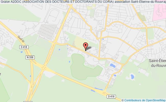 plan association A2doc (association Des Docteurs Et Doctorants Du Coria) Saint-Étienne-du-Rouvray