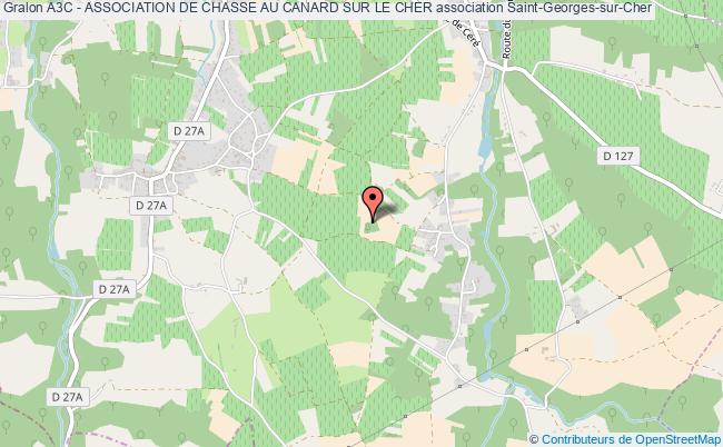 plan association A3c - Association De Chasse Au Canard Sur Le Cher Saint-Georges-sur-Cher