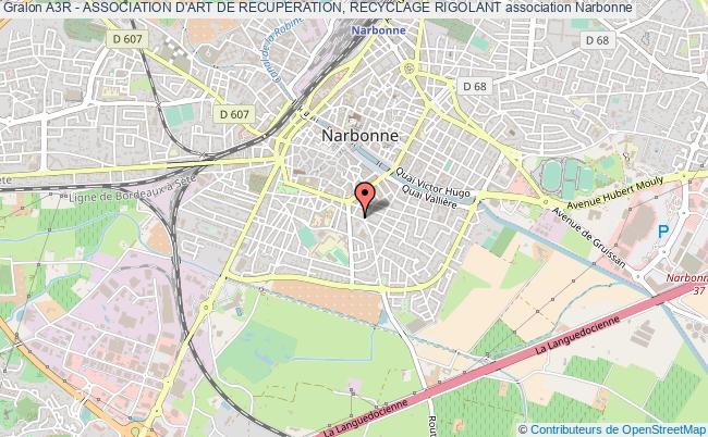 plan association A3r - Association D'art De Recuperation, Recyclage Rigolant Narbonne