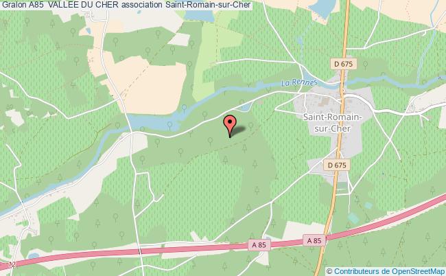 plan association A85  Vallee Du Cher Saint-Romain-sur-Cher