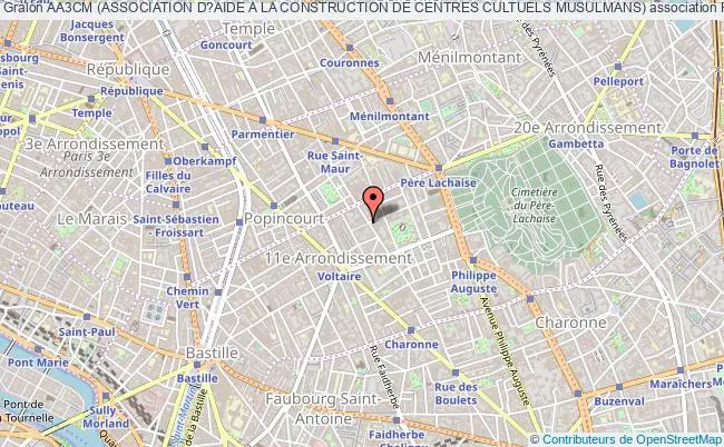 plan association Aa3cm (association D?aide A La Construction De Centres Cultuels Musulmans) Paris