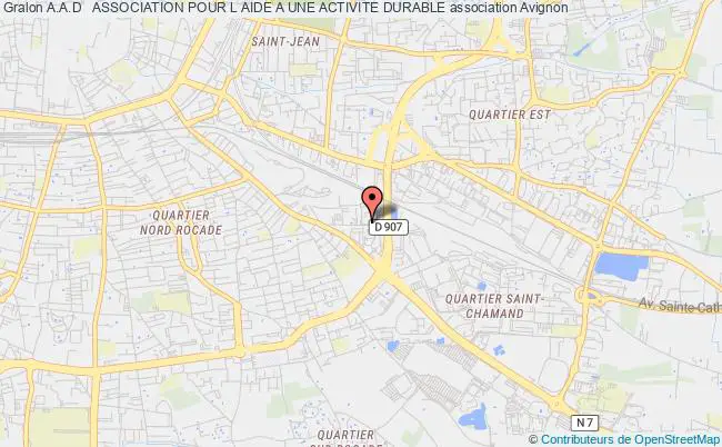 plan association A.a.d   Association Pour L Aide A Une Activite Durable Avignon
