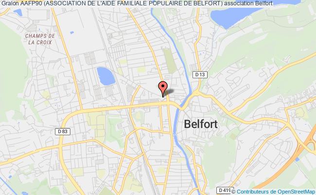 plan association Aafp90 (association De L'aide Familiale Populaire De Belfort) Belfort