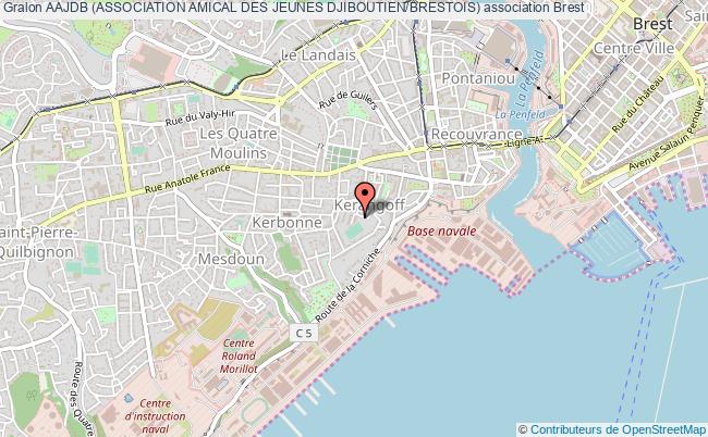 plan association Aajdb (association Amical Des Jeunes Djiboutien/brestois) Brest