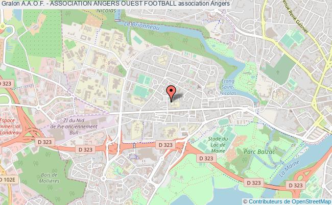 plan association A.a.o.f. - Association Angers Ouest Football Angers