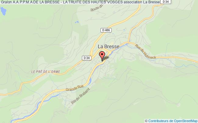 plan association A.a.p.p.m.a De La Bresse - La Truite Des Hautes Vosges La    Bresse