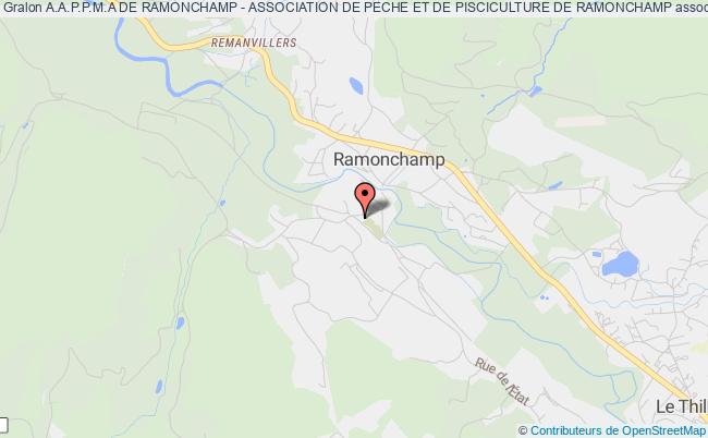 plan association A.a.p.p.m.a De Ramonchamp - Association De Peche Et De Pisciculture De Ramonchamp Ramonchamp