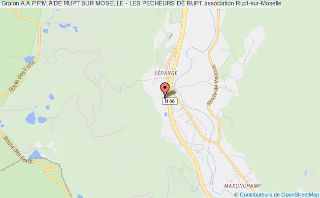 plan association A.a.p.p.m.a De Rupt Sur Moselle - Les Pecheurs De Rupt Rupt-sur-Moselle