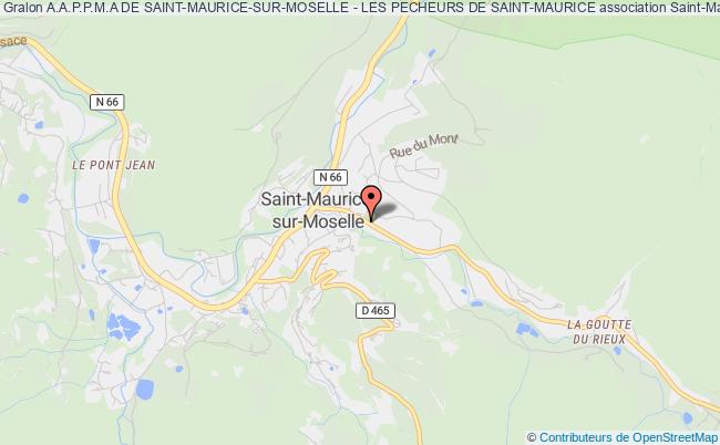 plan association A.a.p.p.m.a De Saint-maurice-sur-moselle - Les Pecheurs De Saint-maurice Saint-Maurice-sur-Moselle