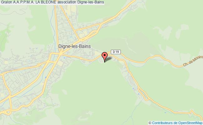 plan association A.a.p.p.m.a. La Bleone Digne-les-Bains