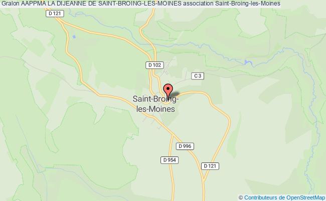 plan association Aappma La Dijeanne De Saint-broing-les-moines Saint-Broing-les-Moines