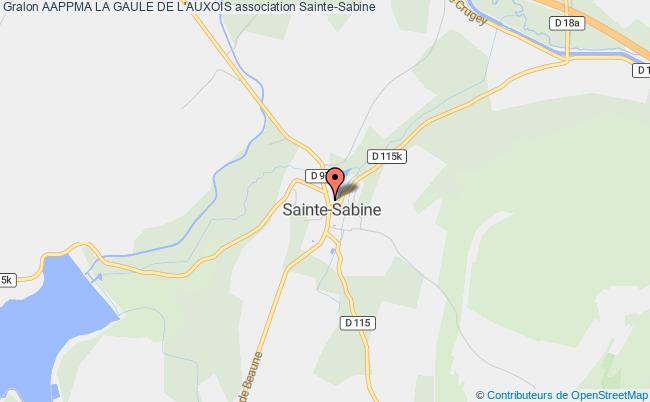 plan association Aappma La Gaule De L'auxois Sainte-Sabine