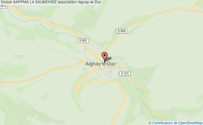 plan association Aappma La Saumonee Aignay-le-Duc