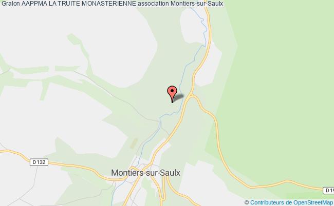 plan association Aappma La Truite Monasterienne Montiers-sur-Saulx