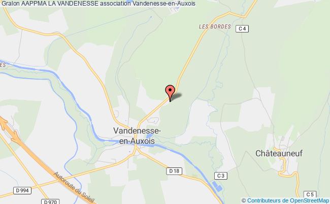 plan association Aappma La Vandenesse Vandenesse-en-Auxois