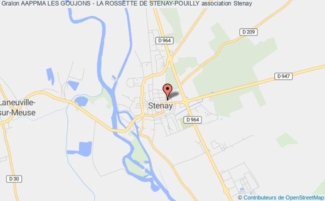 plan association Aappma Les Goujons - La Rossette De Stenay-pouilly Stenay