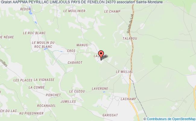 plan association Aappma Peyrillac Limejouls Pays De Fenelon 24370 Sainte-Mondane