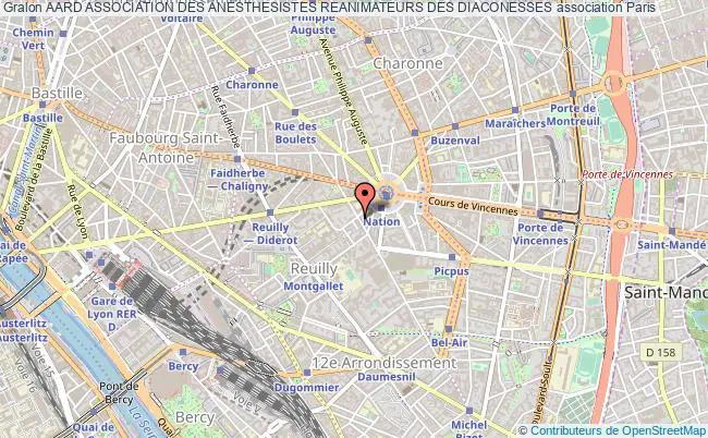 plan association Aard Association Des Anesthesistes Reanimateurs Des Diaconesses Paris