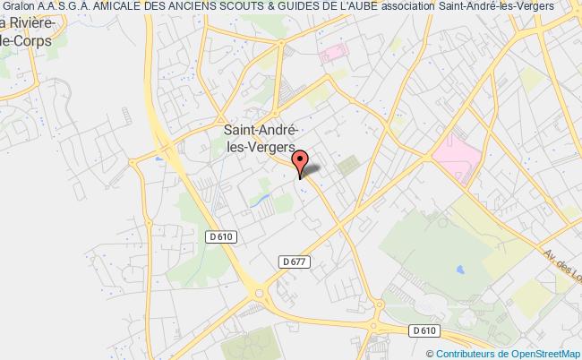 plan association A.a.s.g.a. Amicale Des Anciens Scouts & Guides De L'aube Saint-André-les-Vergers