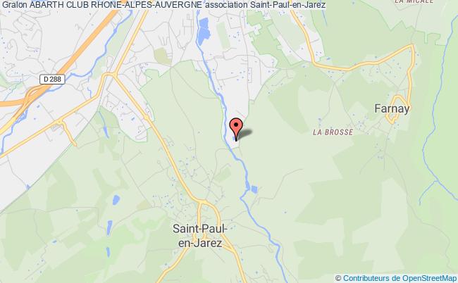 plan association Abarth Club Rhone-alpes-auvergne Saint-Paul-en-Jarez
