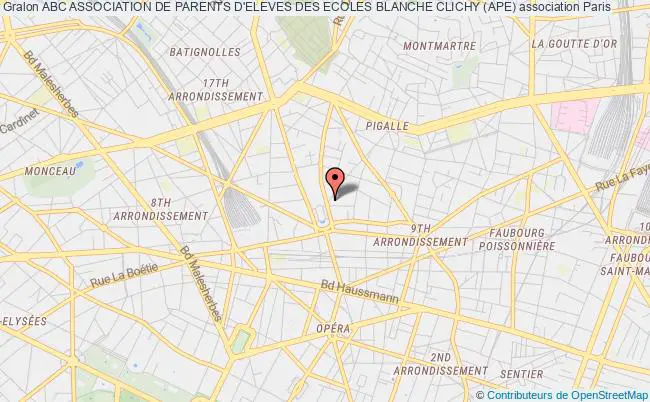 plan association Abc Association De Parents D'eleves Des Ecoles Blanche Clichy (ape) Paris