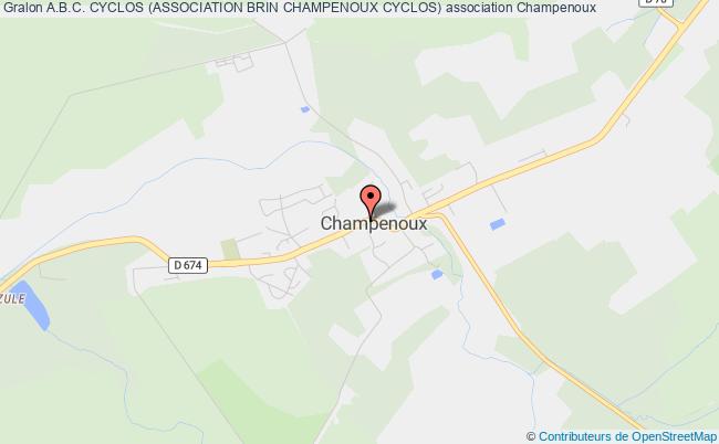 plan association A.b.c. Cyclos (association Brin Champenoux Cyclos) Champenoux
