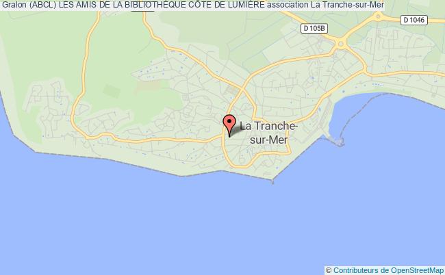 plan association (abcl) Les Amis De La BibliothÈque CÔte De LumiÈre La    Tranche-sur-Mer