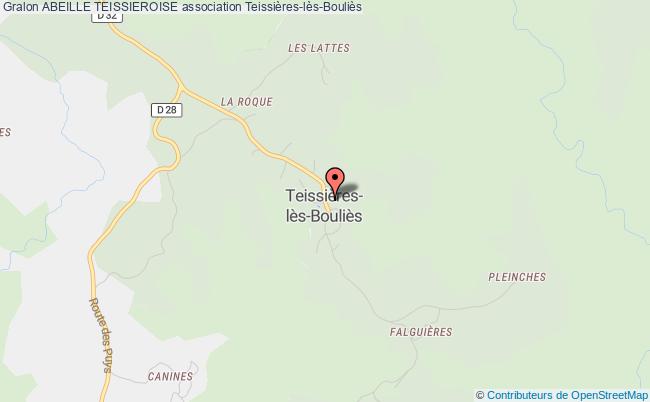 plan association Abeille Teissieroise Teissières-lès-Bouliès