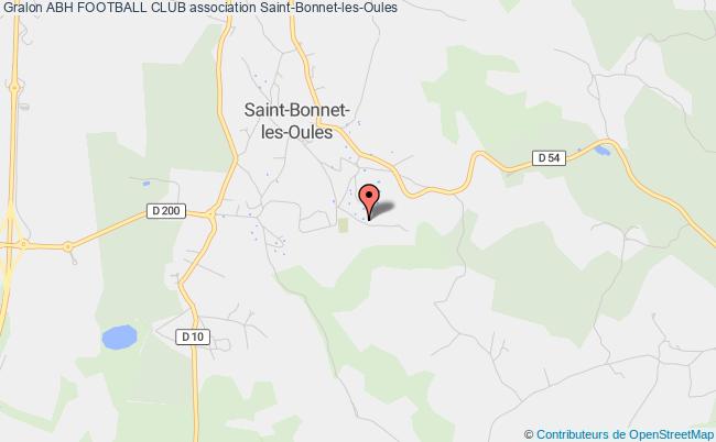 plan association Abh Football Club Saint-Bonnet-les-Oules
