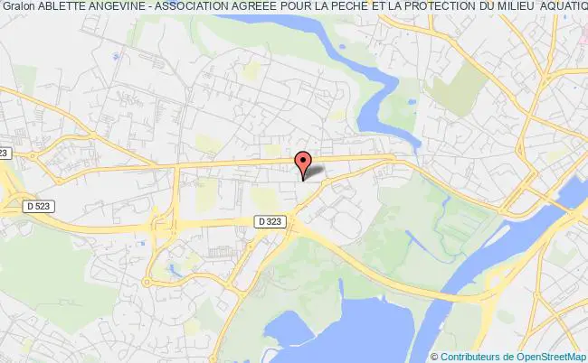plan association Ablette Angevine - Association Agreee Pour La Peche Et La Protection Du Milieu  Aquatique Angers