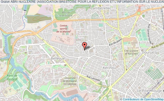 plan association Abri Nucleaire (association Brestoise Pour La Reflexion Et L'information Sur Le Nucleaire) Brest