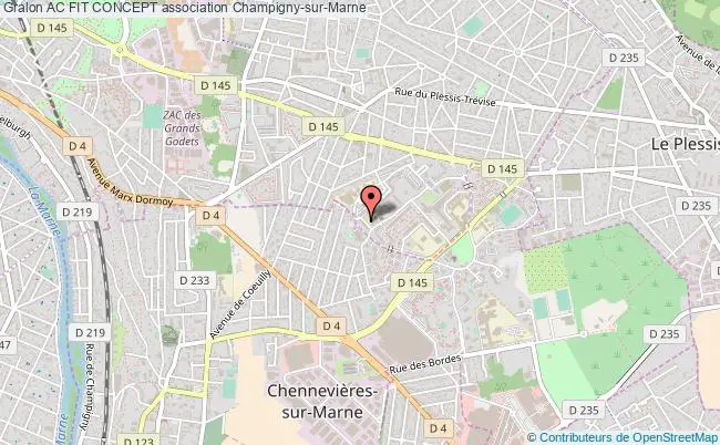plan association Ac Fit Concept Champigny-sur-Marne